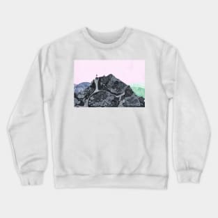 Man at the top and on the edge Crewneck Sweatshirt